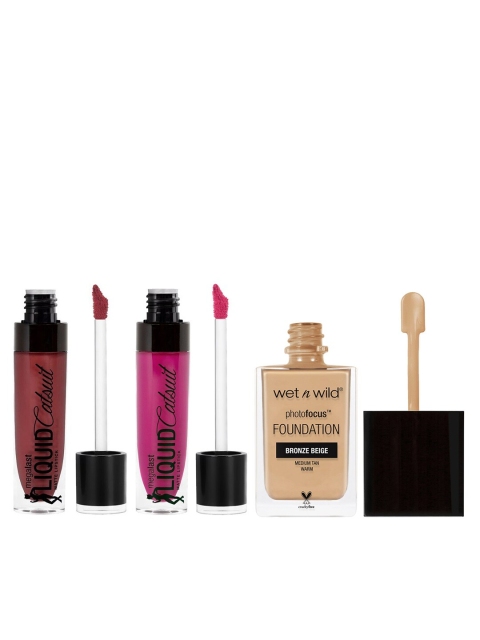 

Wet n Wild Sustainable Set of Two Lipsticks & One Foundation, Beige