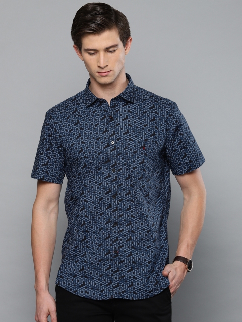 

Louis Philippe Sport Men Blue Slim Fit Printed Casual Shirt