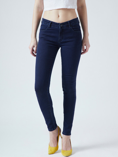 

Devis Women Blue Skinny Fit Mid-Rise Clean Look Stretchable Jeans