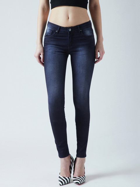 

Devis Women Navy Blue Skinny Fit Mid-Rise Clean Look Stretchable Jeans