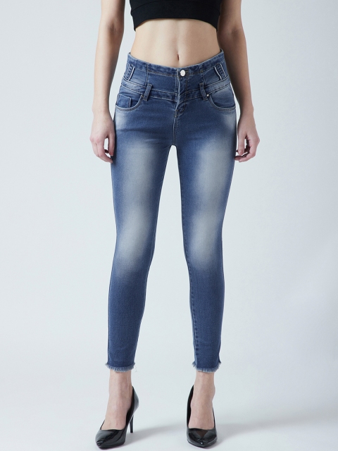 

Devis Women Blue Skinny Fit High-Rise Clean Look Stretchable Jeans