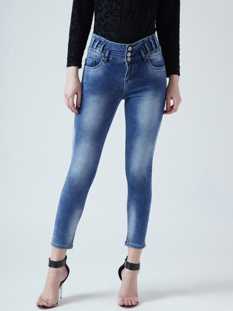 

Devis Women Blue Skinny Fit High-Rise Clean Look Stretchable Jeans
