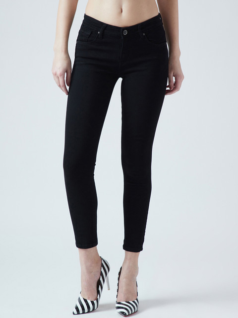 

Devis Women Black Skinny Fit Mid-Rise Clean Look Stretchable Jeans