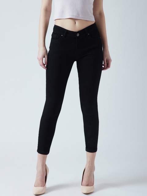 

Devis Women Black Skinny Fit Mid-Rise Clean Look Stretchable Jeans