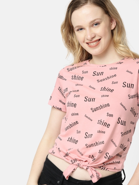 

Mast & Harbour Women Pink Printed Top