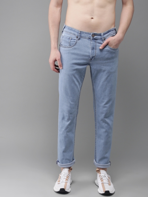 

HERE&NOW Men Blue Slim Fit Mid-Rise Clean Look Stretchable Jeans