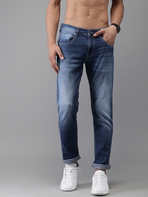 

HERE&NOW Men Blue Slim Fit Mid-Rise Clean Look Stretchable Jeans