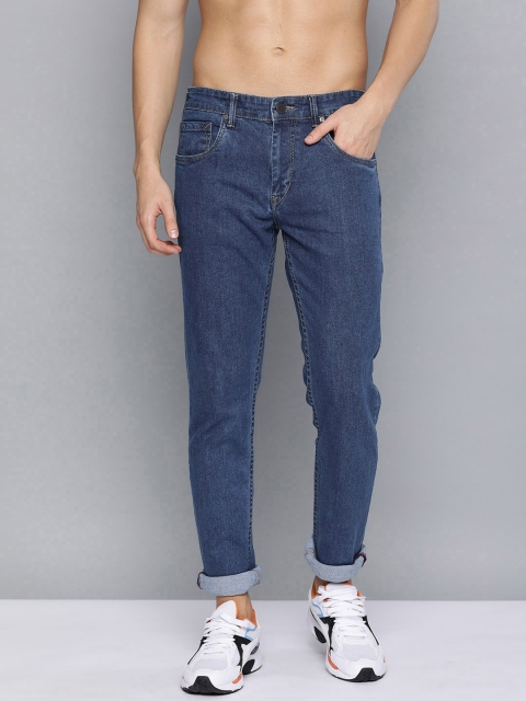 

HERE&NOW Men Blue Slim Fit Mid-Rise Clean Look Stretchable Jeans
