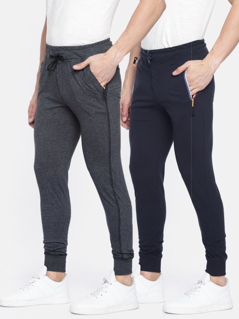 

Sports52 wear Men Pack Of 2 Solid Joggers, Navy blue