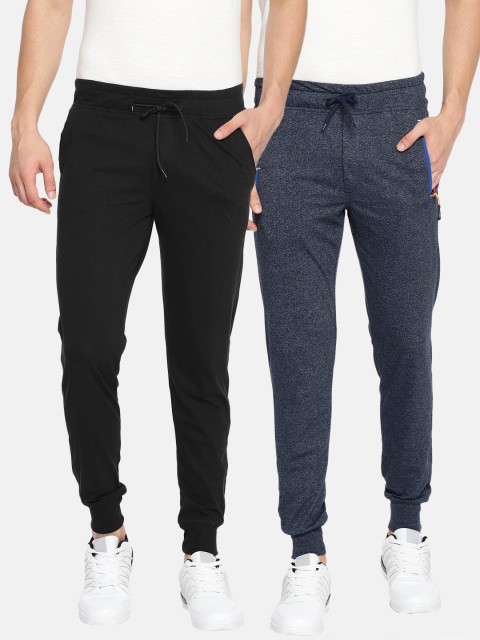 

Sports52 wear Men Pack Of 2 Solid Joggers, Navy blue