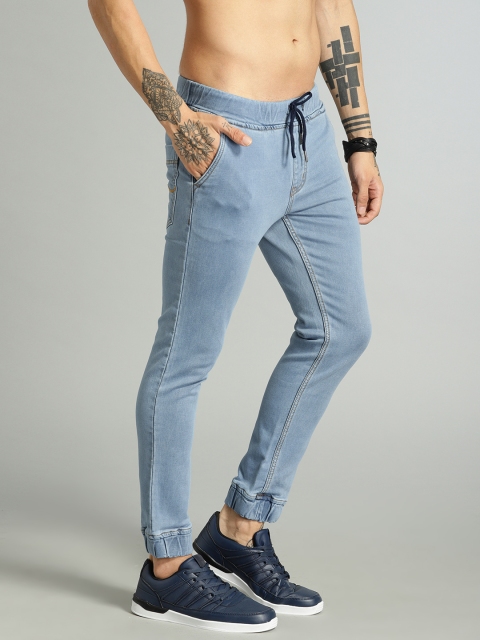 

Roadster Men Blue Jogger Mid-Rise Clean Look Stretchable Jeans