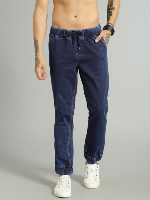 

Roadster Men Blue Jogger Slim Fit Mid-Rise Clean Look Stretchable Jeans