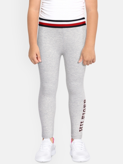 

Tommy Hilfiger Girls Grey Melange Solid Leggings
