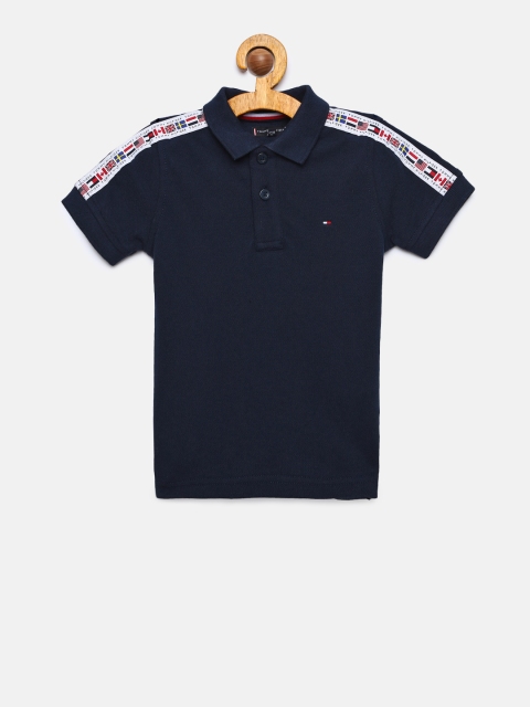 

Tommy Hilfiger Boys Navy Blue Printed T-shirt