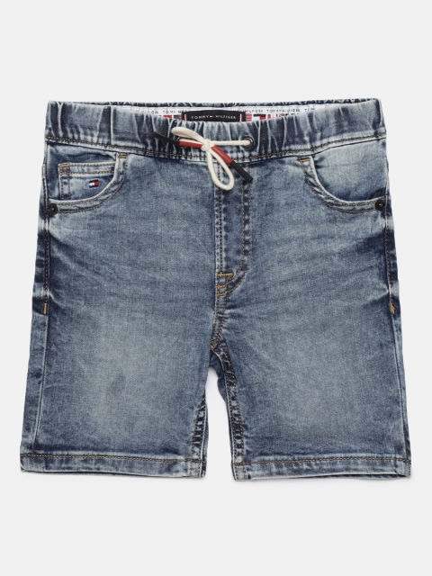 

Tommy Hilfiger Boys Navy Blue Washed Denim Shorts