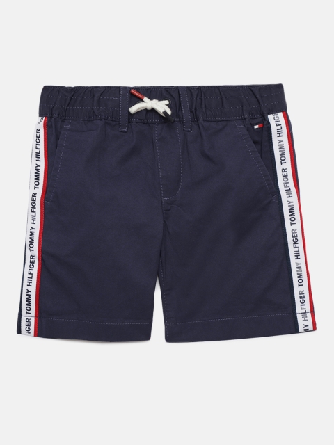 

Tommy Hilfiger Boys Navy Blue Solid Chino Shorts