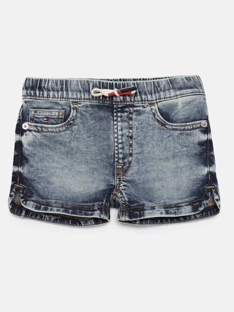 

Tommy Hilfiger Girls Navy Blue SELENA Washed Denim Shorts