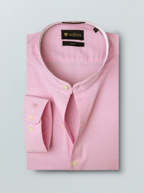 

INVICTUS Men Pink Slim Fit Solid Smart Formal Shirt