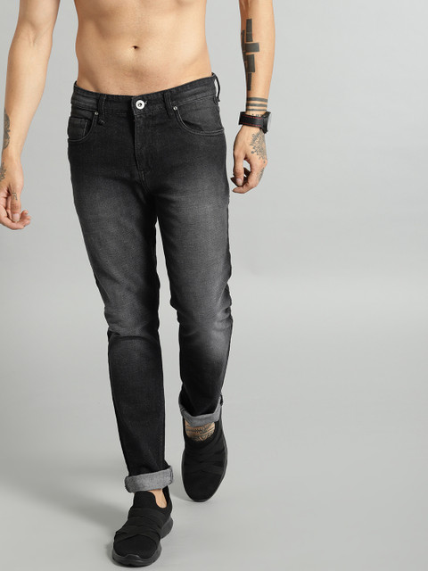 

Roadster Men Black Skinny Fit Mid-Rise Clean Look Stretchable Jeans