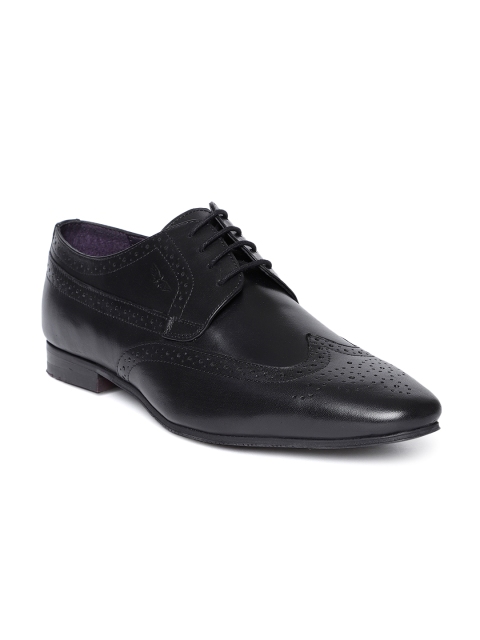 

Park Avenue Men Brown Formal Leather Brogues, Black