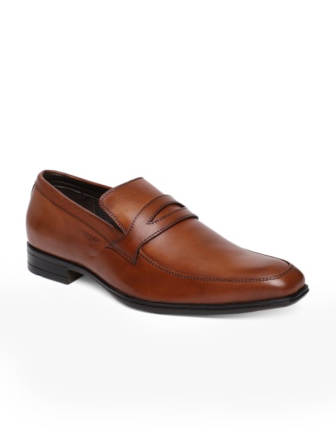 

Park Avenue Men Brown Formal Leather Slip-On Shoes