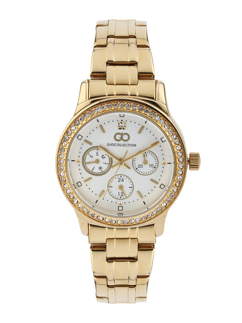 

GIO COLLECTION Women White Embellished Dial Watch G2007-22