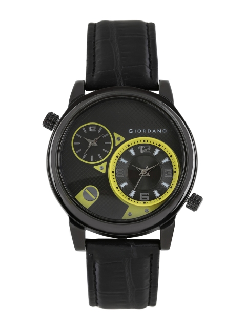 

GIORDANO Men Gunmetal-Toned Dial Watch P11200, Metallic