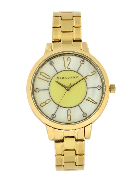 

GIORDANO Women Yellow Dial Watch A2018-33