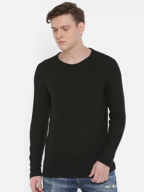 

SELECTED Men Charcoal Grey Solid Sweater