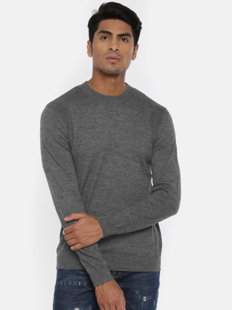 

SELECTED Men Grey Solid Sweater