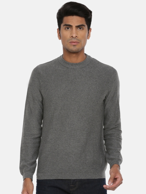 

SELECTED Men Grey Solid Sweater