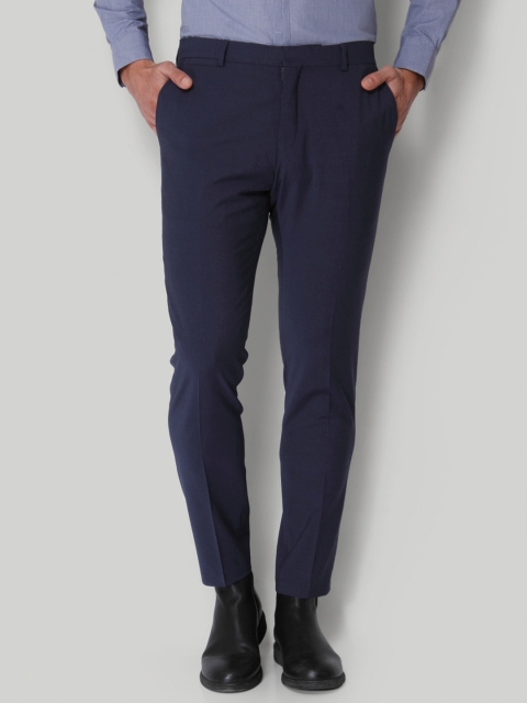 

SELECTED Men Navy Blue Slim Fit Formal Trousers