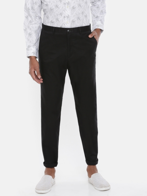 

SELECTED Men Black Slim Fit Solid Chinos