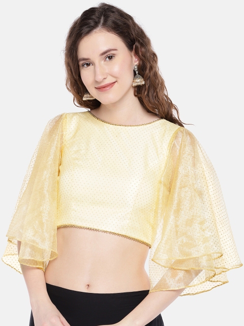 

Just B Women Gold-Toned Blouse