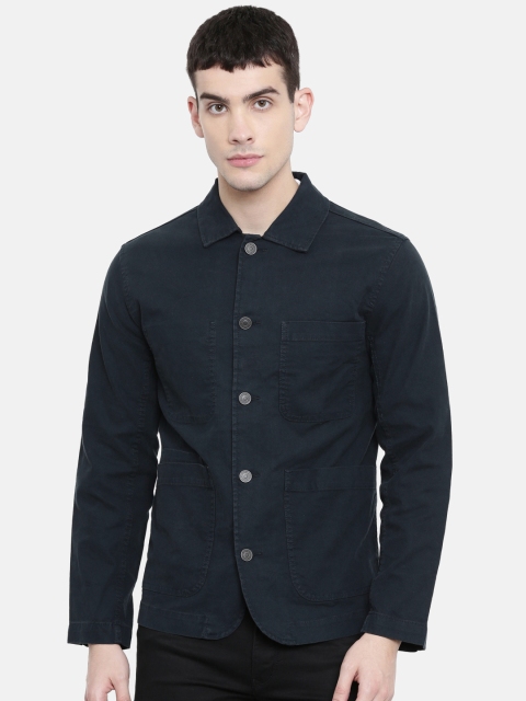 

SELECTED Men Navy Blue Solid Tailored Jacket
