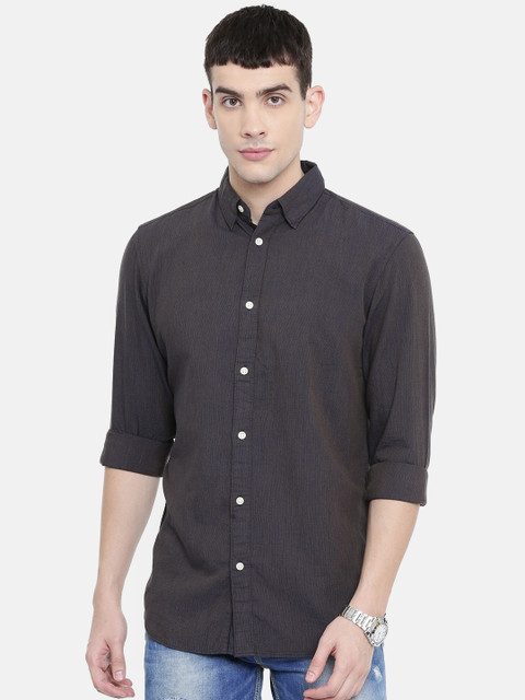 

SELECTED Men Dark Navy Blue Slim Fit Solid Casual Shirt