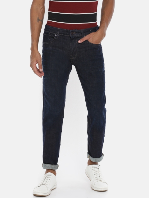 

SELECTED Men Blue Leon Slim Fit Mid-Rise Clean Look Stretchable Jeans