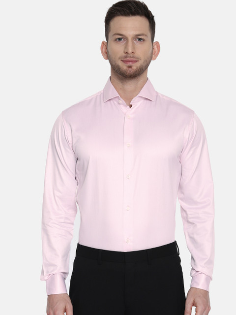 

SELECTED Men Pink Slim Fit Solid Semi-Formal Shirt