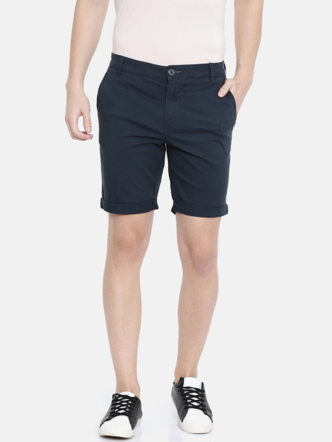 

SELECTED Men Blue Solid Straight Fit Chino Shorts