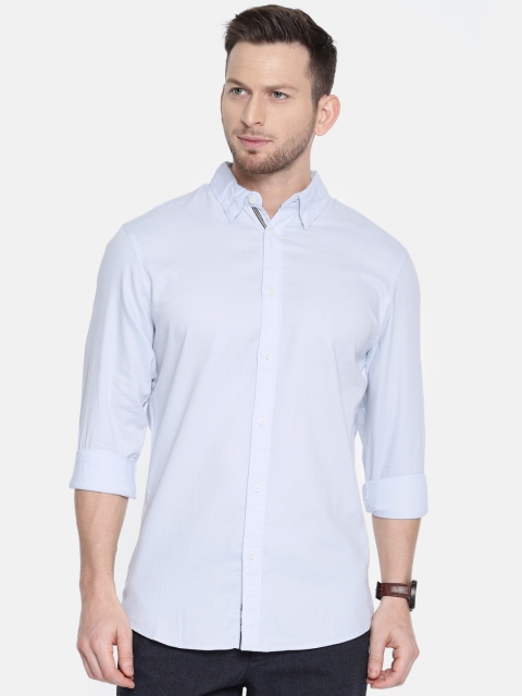 

SELECTED Men Blue Slim Fit Solid Casual Shirt