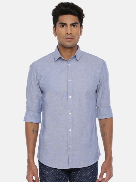 

SELECTED Men Blue Slim Fit Solid Casual Shirt