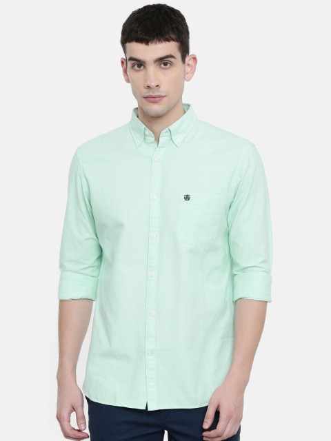 

SELECTED Men Sea Green Regular Fit Solid Casual Shirt