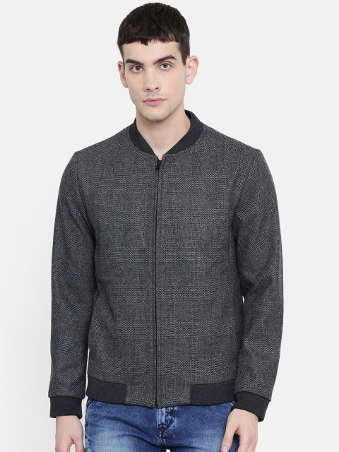 

SELECTED Men Grey Solid Bomber
