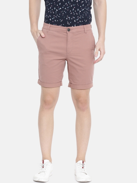 

SELECTED Men Pink Solid Regular Fit Chino Shorts