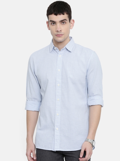 

SELECTED Men Blue Regular Fit Solid Casual Shirt