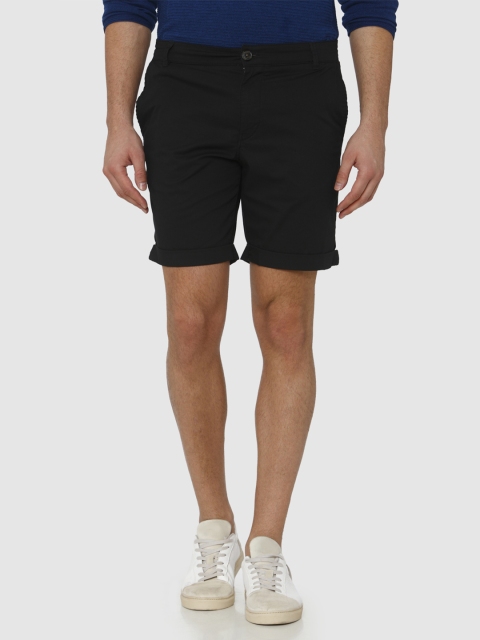 

SELECTED Men Black Solid Chino Shorts