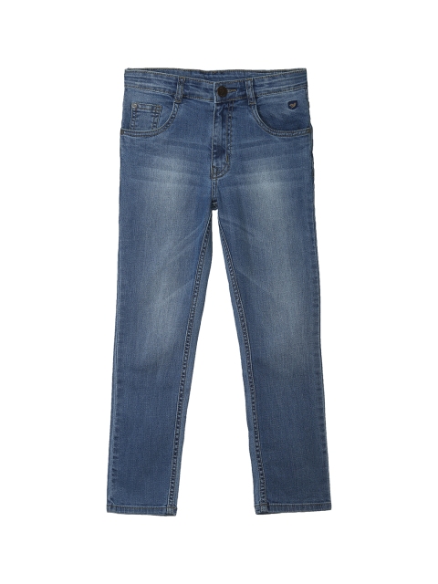 

612 league Boys Blue Regular Fit High-Rise Clean Look Jeans