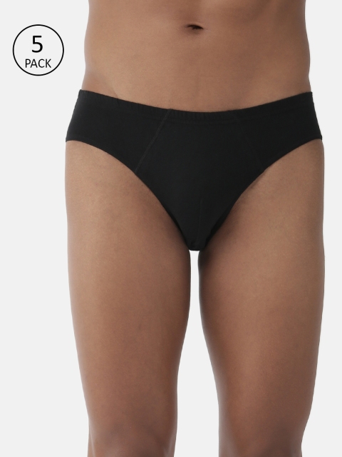 

Marks & Spencer Men Pack Of 5 Solid Briefs T142261VBLACK, Black