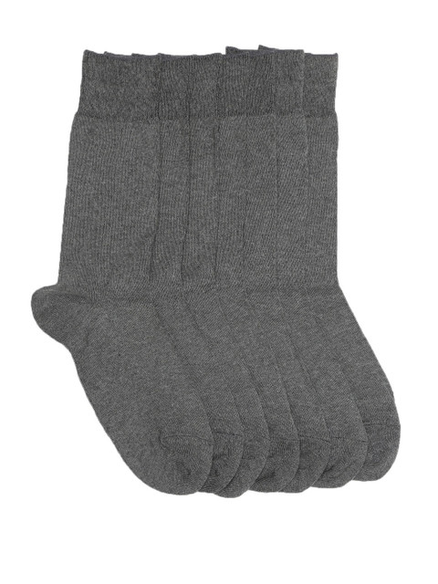 

Marks & Spencer Men Pack of 7 Charcoal Grey Solid Above Ankle Socks
