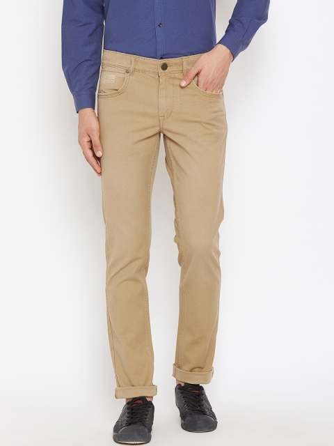 

Canary London Men Khaki Slim Fit Low-Rise Clean Look Stretchable Jeans